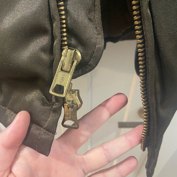 Vintage Butwin military / police jacket size 46 great condition shiny brown - Picture 6 of 16